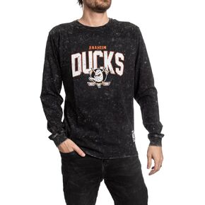 Calhoun NHL Surf & Skate Mens Acid Wash Long Sleeve Cotton Shirt