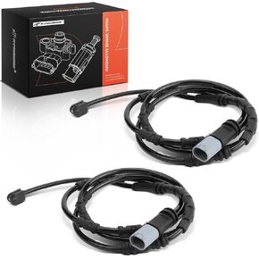 A-Premium Rear Driver and Passenger Brake Pad Wear Sensor Compatible with BMW I12 Series i8 2014 2015 2016, 2-PC Set - Replace# 34356858645