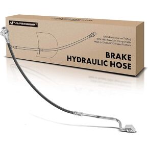A-Premium Front Driver Brake Hydraulic Hose Compatible with Select Ford Models - For F-250 Super Duty 1999-2001, For F-350 Super Duty 1999-2004, Manual Locking Hubs, 4WD - Replace# F81Z2078JA
