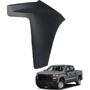 Right Side Black Front Bumper End Cap Extension Replacement for 2019-2022 Silverado 1500 GM1017110