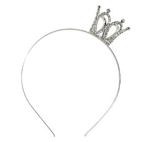 Elegant Birthday Crown, Tiara and Headband for Girls and Women - Queen-Inspired Silver Crowns for Parties and Celebrations