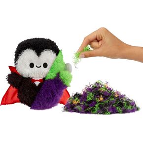 Fluffie Stuffiez Halloween Frankenstein Small Collectible Feature Plush, Surprise Reveal Unboxing with Huggable ASMR Fidget DIY Fur Pulling, Ultra Soft Fluff