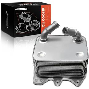 A-Premium Engine Oil Cooler Compatible with Volkswagen Atlas 2018-2019 CC 2012-2016 Passat 2012-2018 Touareg 2013-2017 V6 3.6L