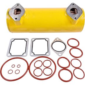FridayParts Oil Cooler Core with Seal Kit 223-7962 10R-2112 Compatible for Caterpillar CAT Engine C15 C18 Tractor 621G 623G 631E 735B 740 Replacement