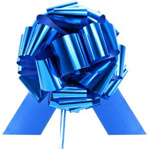 MECCANIXITY 24 Inch Car Extra Giant Large Pull Bow Christmas Metallic Car Gift Wrapping Bows Ribbon for Wedding Car Baskets Presents Big Gift Bow, Red