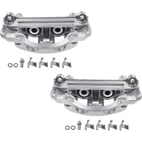 Rear Left, Driver Side Disc Brake Caliper Assembly with Bracket Compatible with Chevy for GMC For Silverado 2500 HD/3500 HD/Sierra 2500 HD/3500 HD 2011-2019, Suburban (3500 HD) 16-19 18-B5307