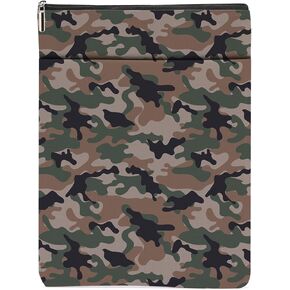 Camouflage Book Sleeve Military Print Book Accessories Book Lovers Gifts Waterproof Book Cover Book Pouch Book Protector Bookish Gifts for Readers Women Men Mentor Graduation Christmas Birthday