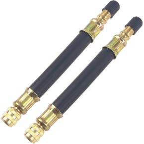 2Pcs 4.7in/120mm Rubber Extension Tire Valve Adaptor for Car Truck Motorcycle