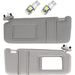 SCITOO Gray Left & Right Interior Sun Visor fit for Toyota Camry 2006-2011 with Sunroof (OE:74320-06800-B0,04002-30706-B0,74310-06770-B0,04002-30306-B0)