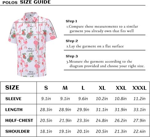 Men's Christmas Shirt Short Sleeve Santa Claus Party Casual Golf Polo Shirts for Men in Kuwait