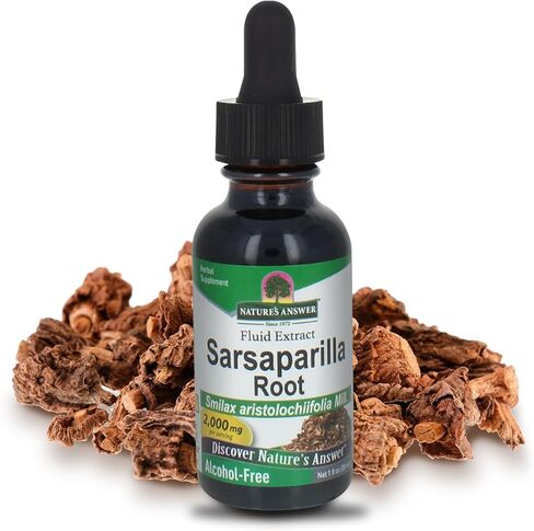 Nature's Answer Alcohol-Free Sarsaparilla Root Liquid , 1-Fluid Ounce | Natural Cleanser & Detoxifier in Saudi Arabia