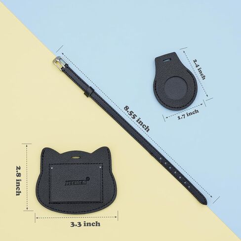 لحامل بطاقات الأمتعة اللطيف من Airtag، حقيبة تتبع حقيبة السفر الجلدية مع ملصق معرف الاسم (البقرة) in Saudi Arabia