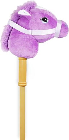 PonyLand Black Stick Horse with Sound Toy, 28 inches in Saudi Arabia