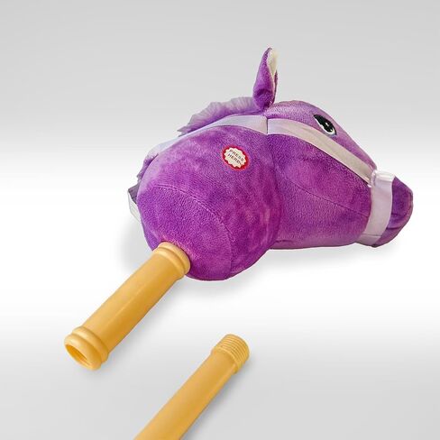 PonyLand Black Stick Horse with Sound Toy, 28 inches in Saudi Arabia