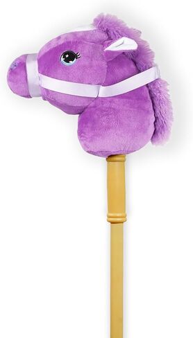 PonyLand Black Stick Horse with Sound Toy, 28 inches in Saudi Arabia