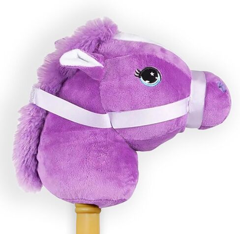 PonyLand Black Stick Horse with Sound Toy, 28 inches in Saudi Arabia