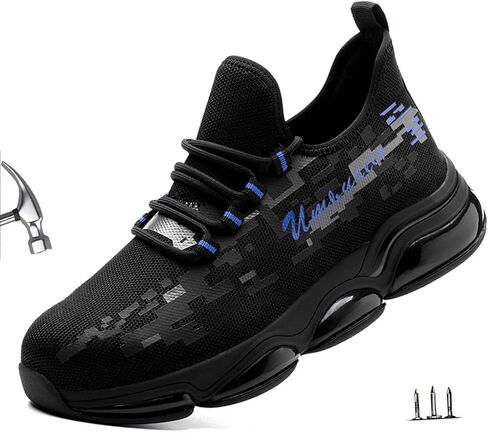 Steel Toe Shoes for Men Work Safety Shoes Lightweight Breathable Construction Indestructible Slip Resistant Sneakers in Saudi Arabia