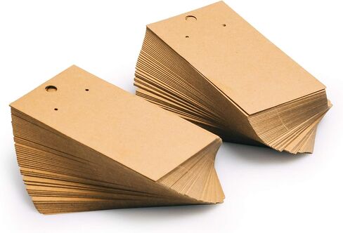 مجموعة من 200 بطاقة أقراط من باستيكس لعرض المجوهرات. تغليف علامات القرط للبيع في المتاجر وعروض البوتيك والمزيد. مقاس 2 × 3.5 بوصة. حامل من الورق المقوى السائب للأقراط المعلقة in Kuwait