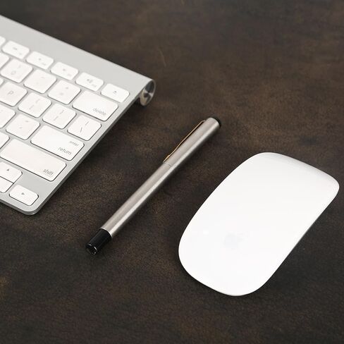 واقي وسادة مكتب من الجلد الطبيعي، منظم لوحة ماوس ممتد، بساط مكتب كبير مقاس 28 × 13 بوصة، نشاف مكتب جلدي غير قابل للانزلاق، وسادة مكتب كمبيوتر محمول، لوحة كتابة للمكتب والمنزل (أسود) in Kuwait