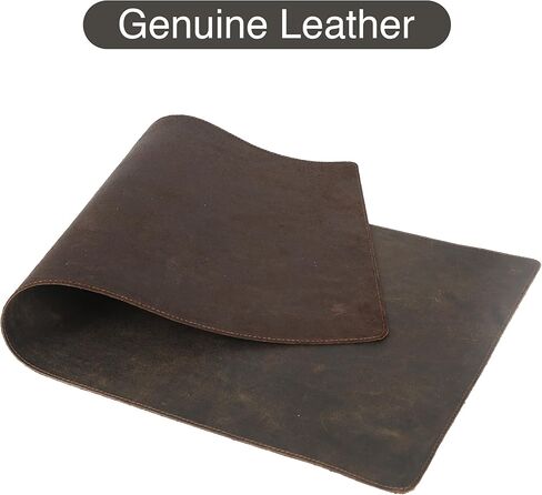 واقي وسادة مكتب من الجلد الطبيعي، منظم لوحة ماوس ممتد، بساط مكتب كبير مقاس 28 × 13 بوصة، نشاف مكتب جلدي غير قابل للانزلاق، وسادة مكتب كمبيوتر محمول، لوحة كتابة للمكتب والمنزل (أسود) in Kuwait