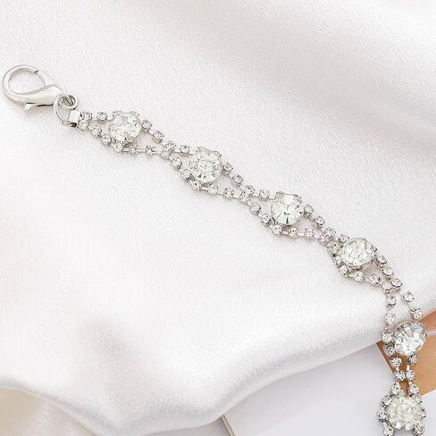 CanB Rhinestone Waist Belt Crystal Chain Belt Large Size Belt Women Waistband Belt for Dress in Kuwait