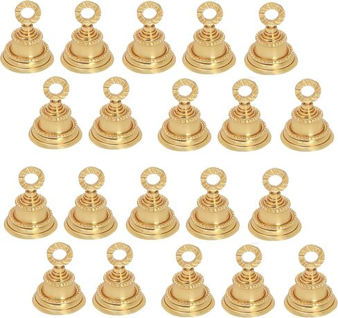 Wonderlist Handicrafts بارتفاع 2 بوصة أجراس نحاسية هندية أجراس جلجل لديكور باب المنزل، والحرف اليدوية، والدقات، وديكور عيد الميلاد، وأجراس الحيوانات الأليفة البقرة وأجراس عيد الميلاد الحرفية لتزيين عيد الميلاد (2) in Kuwait