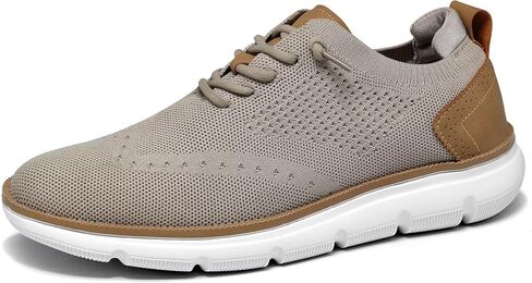 Men's Dress Business Oxfords Shoes Breathable Mesh Classic Leisure Fashion Sneakers Lightweight Comfortable Casual Walking Shoes in Saudi Arabia