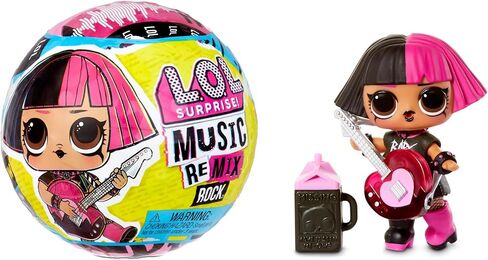 L.O.L. Surprise! Remix Rock Dolls Lil Sisters with 7 Surprises Including Instrument - Collectible Toy Gift for Kids, Girls and Boys Ages 4 5 6 7+ Years Old, Multi color in Saudi Arabia