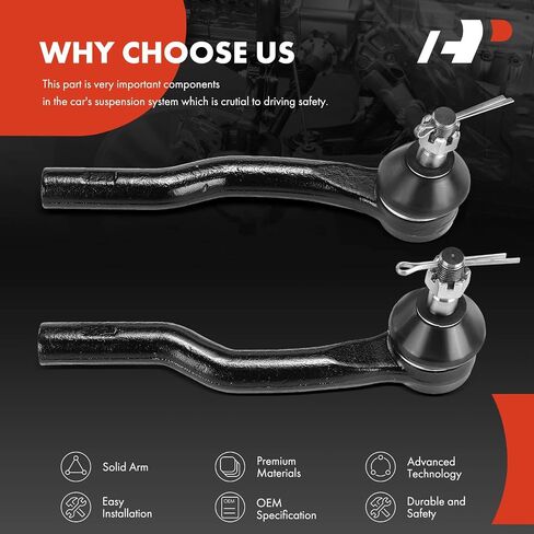 A-Premium 2 × أطراف قضيب ربط خارجي أمامي، متوافق مع Mazda 3 2014-2018، 6 2014-2017، 3 Sport 2014-2018 in Saudi Arabia