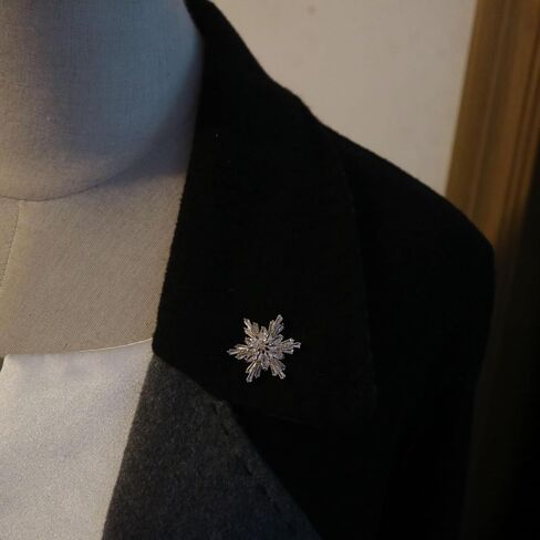 G-RUI 5pc/lot Luxury Crystal Buttons for Clothes Cubic Zircon Button for Coat Decorative CZ Sewing Silver Buttons for Cashmere Cardigan (29mm/1.14") in Kuwait