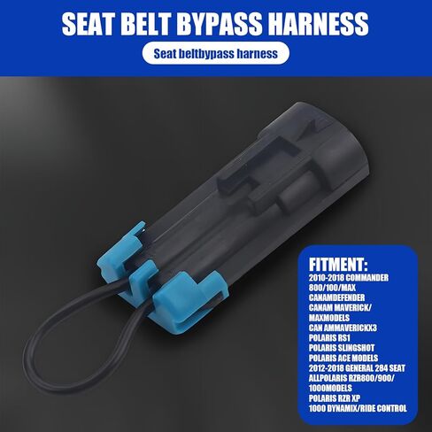 UGSHY قطعة واحدة من حزام كابل تجاوز حزام مقعد السيارة، 5.11 بوصة حزام الأمان منخفض التردد لاستخدام قابس الأمان الالتفافي، ملحق عملي للتعديل الشخصي، مناسب لمعظم السيارات وسيارات الدفع الرباعي والشاحنات (أسود) in Kuwait