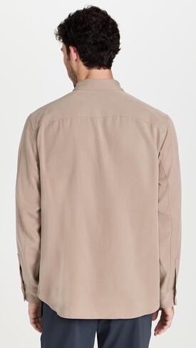 Theory Men's Noll Shirt in Fluid Lyocell in Saudi Arabia