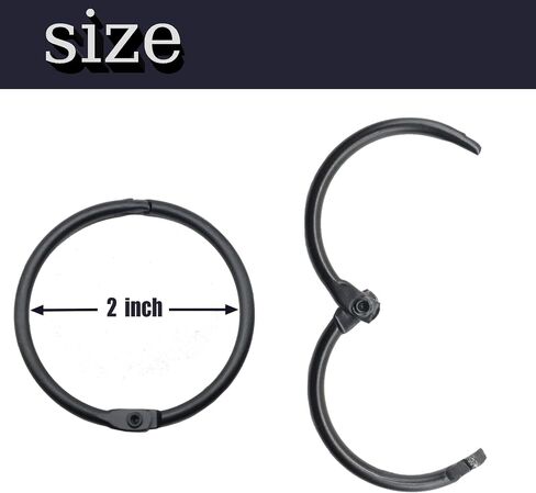 1-1/2 inch Loose Leaf Binder Rings, Metal Flash Card Rings, Use for Book Rings, Paper Rings, Binding Rings, Ring Binder Clips in Saudi Arabia