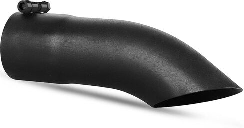 YITAMOTOR 2.5 Inch Inlet Turn Down Exhaust Tip, 2.5" x 2.5" x 9" Stainless Steel Professional Exhaust Tail Tip, Fit 2 1/2 Inch Outside Diameter Tailpipe, Black Painted Surface, Bolt On in Saudi Arabia
