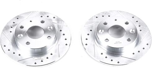 زوج دوار مشقوق ومثقوب للتطور الخلفي JBR544XPR من Power Stop لمازدا مياتا 1990-1993 [نموذج محدد] in Saudi Arabia
