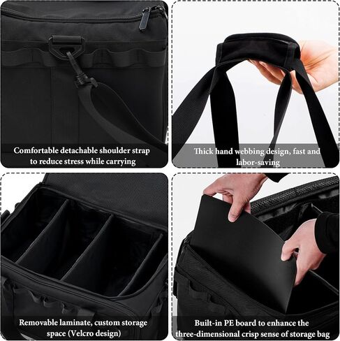 COOZMENT 35L Camping Bag,Tactical Duffle Bag with Waterproof Bottom,Shoe Bag for Travel/Outdoor with 3 Adjustable Dividers,Picnic Camping Organizer,Multi-functional Duffel Bag for Camping/Sports/GYM in Kuwait