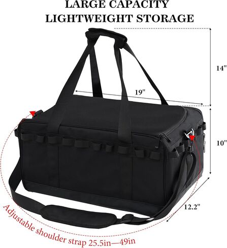 COOZMENT 35L Camping Bag,Tactical Duffle Bag with Waterproof Bottom,Shoe Bag for Travel/Outdoor with 3 Adjustable Dividers,Picnic Camping Organizer,Multi-functional Duffel Bag for Camping/Sports/GYM in Kuwait