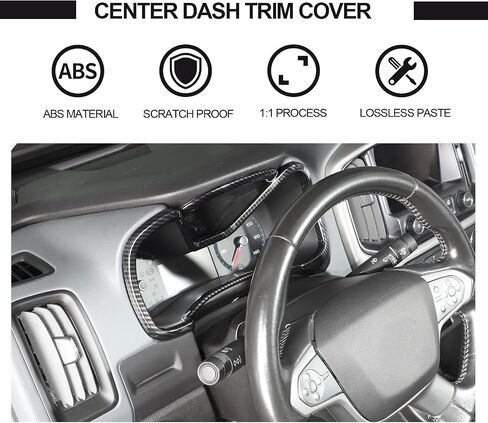 Voodonala for Chevy Colorado 2014-2022 Dashboard Trim Cover Compatible with Chevrolet Colorado 2014-2022 /GMC Canyon 2014-2022(Wood,1Pc) in Saudi Arabia