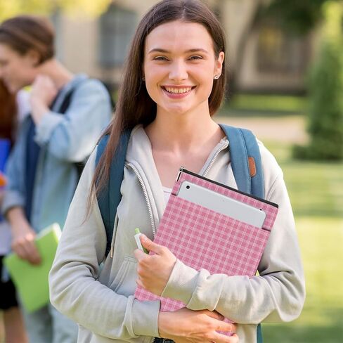 غلاف كتاب منقوش باللون الوردي، ملحقات كتب من القماش القطني، هدايا لمحبي الكتب، غلاف كتاب مقاوم للماء، حقيبة كتب، واقي كتب، هدايا للقراء والنساء والفتيات وزملاء العمل والتخرج وأعياد الميلاد in Kuwait