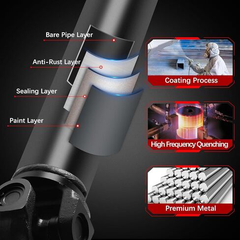 Nifeida 65-9529 عمود الدفع الخلفي 51.3 بوصة مجموعة عمود الدعامة [4WD Auto Trans] لسيارة شيفروليه سيلفرادو 1500 جي إم سي سييرا 1500 1999-2005، استبدال # 15109400 15163798 in Kuwait