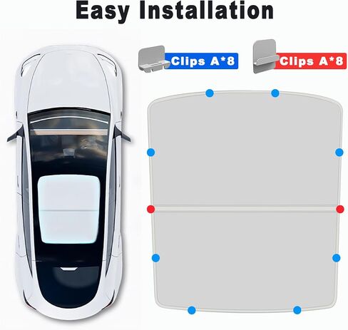 Tesla Model 3 Foldable Window Sunshade Roof, Window Heat Blocking and Sun Protection for Model 3 Glass Roof Sunshade 2024 Grey in Saudi Arabia