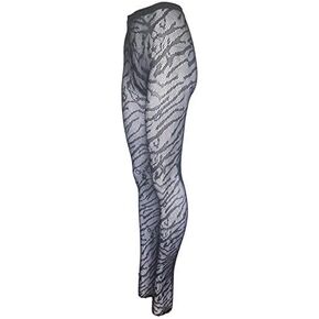 YELETE Killer Legs Women's Plus Size Fishnet Pantyhose 168YD078Q, Black, Wild Animal