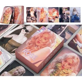 Generic 55Pcs Photo card set For Black-pink ROSE- 2024 New Solo Album Lomo Card Photocards Merchandise gift for Fans Collection Decorations in Saudi Arabia