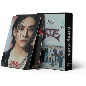 55PCS Stray Kids Photocards 2024 New Album Lomo Cards,Stray Kids Cards for Gift and Fans Collection (Grey)