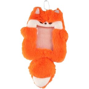 Cute Plush Photocard Holder with Keychain, Cartoon Animal Photo Sleeve Photo Protective Case Photo Card Holder for Women Girls, Red, ATMD22Y38-B/ZSHBE in Saudi Arabia