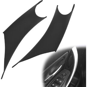 ABS Interior Door Panel Handle Covers Left Front and Right Front Compatible with BMW 320,328,330,335,M3 2012-2018 & BMW 428, 435,M4 2014-2017 (Carbon Fiber Black)