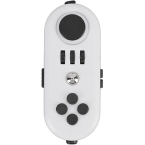 JTLB Fidget Sensory Toy, Reduce Stress Relax Mood Portable Anxiety Sensory EDC Toy Sensory Fidgets Controller Pad Anxiety Sensory Toy (5 White and Black)