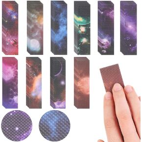 LOKIPA 50PCS Calm Strips for Anxiety Sensory Stickers, 10 Styles Textured Surface Fidget Strips Sensory Strips for Office & Classroom Desk Relieve Adult & Teen Stress in Kuwait