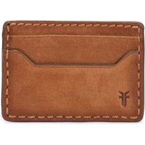FRYE Men's Logan Money Clip Card Case, Dark Brown, One Size