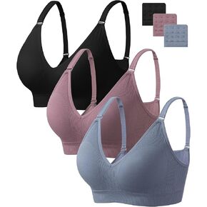 HBselect Bras for Women No Underwire Wireless Cami Tank Top Sports Bras Seamless Padded Bralette for Women
